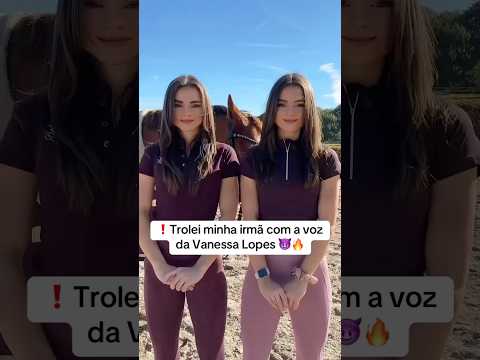 Ela acreditou REAL! Já abriu o TikTok tremendo 😂❤️ #paravocê #brincadeira #trolei #vanessalopesr