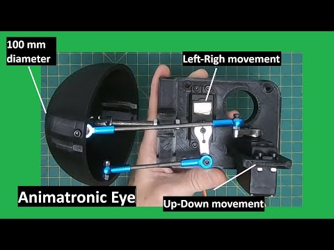 How to Build a 100mm diameter animatronic Eye Mechanism