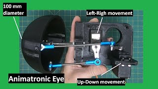 How to Build a 100mm diameter animatronic Eye Mechanism