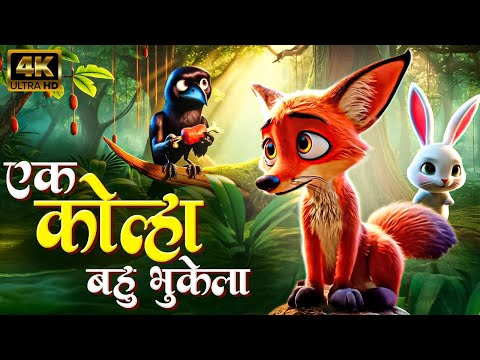 एक कोल्हा बहु भुकेला - Marathi Balgeet Song मराठी गाणी | Marathi Rhymes For Kids | Badbad Geete