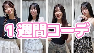 夏休み☆１週間コーデ！せいな＆りこ★SHEIN&グレイル＆TEMUコーデ☆にゃーにゃちゃんねるnya-nya channel