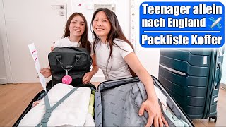 Clara allein nach England 😍✈️ Koffer packen! Ausland Reise als Teenager! Sprachreise | Mamiseelen