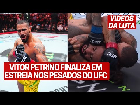 VIDEO LUTA: VITOR PETRINO FINALIZA EM ESTREIA NOS PESOS PESADOS NO UFC NASHVILLE