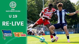 Hertha BSC U 19 vs. 1. FC Union Berlin U 19 | RE-LIVE | U 19-DFB-NACHWUCHSLIGA 25/26