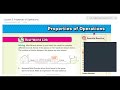 Properties of Operations and Their Applications