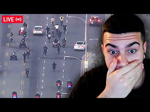 Die GRÖßTE VERFOLGUNG EVER in LA (20+ Bikertreff) 🤯