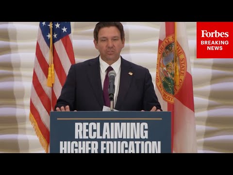 YouTube video thumbnail: Gov. Ron Desantis Announces Major H1-B Audit Of Florida's Higher Education System