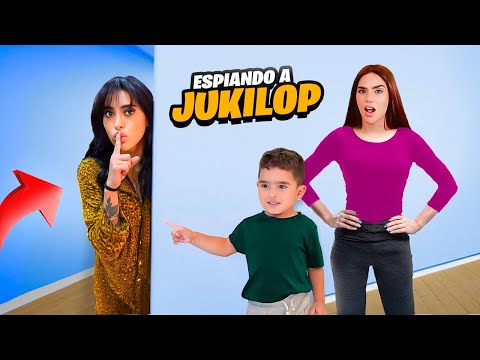24 HORAS ESPIANDO A LA FAMILIA JUKILOP 😱| Dormí en su casa sin que supieran