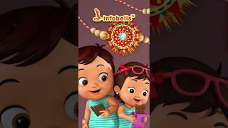 भाई-बहन की लड़ाई और बंधन - Brother Sister Rakhi Song | Hindi Rhymes for Kids | Infobells #rakhi