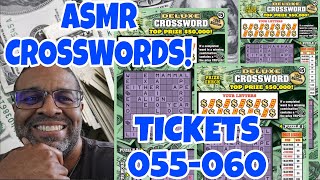 A.S.M.R. PLAY | Deluxe Crossword | Md LOTTERY SCRATCH OFF TICKETS #scratchers #asmrsounds 055-060