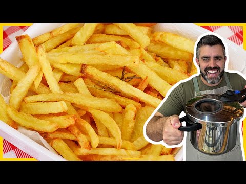 BATATA FRITA NA PRESSÃO SUPER CROCANTE I MACIA POR DENTRO I DELICIOSA I SINPLES E FÁCIL