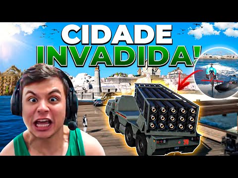 PAULINHO AJUDOU o MALONE A PEGAR OS INVASORES na CIDADE PERFEITA! GTA RP (Modder clips)