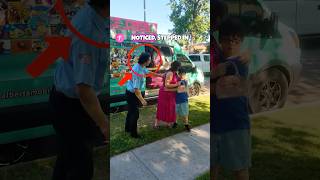Kindness Officer 💙 Helps at Ice Cream Truck #kindness #icecream #shorts
