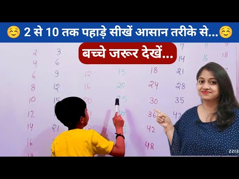 Tables 1 to 10 | 1 से 10 तक पहाड़ा लिखने की ट्रिक | English Table of One to TenTables | table tricks