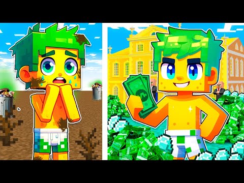 De POBRE até MILHONÁRIO no Minecraft!