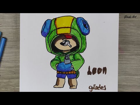 Brawl Stars Leon Çizimi || Kolay Karakter Çizimi || How to draw Leon