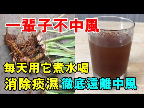 一輩子不中風！每天用它煮水喝，消除痰濕，徹底遠離中風！全身的痰湿都化光