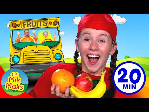 Wheels On The Bus & Yummy Fruits Collection | Healthy Eating Kids Songs & Nursery Rhymes