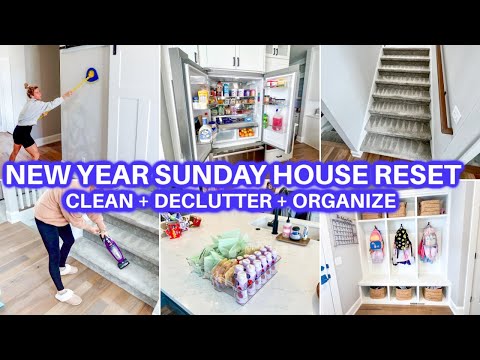 NEW YEAR HOUSE RESET | CLEAN WITH ME + ORGANIZE | CLEANING MOTIVATION | JAMIE'S JOURNEY|SUNDAY RESET