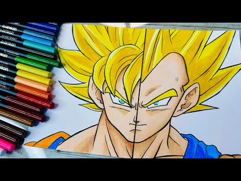🐉LEO & LEO CARBON 😶‍🌫️ É BOM? ❤️ Como Desenhar GOKU SSJ / VEGETA SSJ - PASSO A PASSO