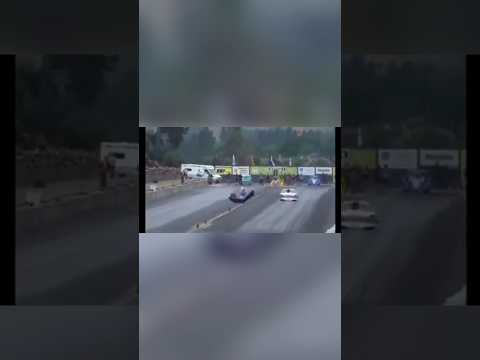 How you crash 3 times in a pass #dragracing #crash #bloopers #musclecar #sports #racing