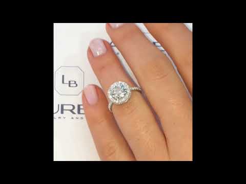 2 Ct Round Diamond Ring RS-269 Halo Invisible Gallery