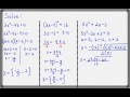 Solving Quadratic Equations Methods