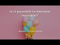 Invisibility and Camouflage Concepts