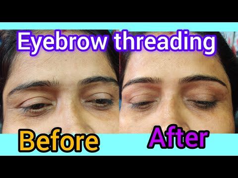 Eyebrow threading, perfect eyebrow shape, eyebrow threading kaise karen, eyebrow kaise banaen