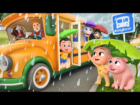 Wheels On The Bus Rain Rain Go Away | Lalafun Nursery Rhymes & Kids Songs