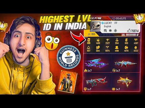 HIGHEST LvL ID In India😍100+ LvL In Free Fire [A_s Gaming] - Free Fire Max