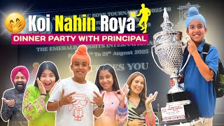 Koi Nahin Roya 🙏🏻 Dinner Party With Principal | RS 1313 VLOGS | Ramneek Singh 1313