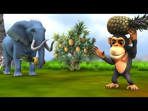 बंदर अनानास चोर |बंदर की कहानी Bandar Ananas Chor ki Kahani Monkey Steal Pineapple Hindi Moral Story