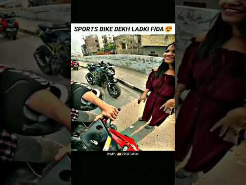 Z900 KO DEKHA LADKI FIDA🤩 HO GYI BF SE KIYA BREKUP 💔 #superbike #girlsrection #rider #ktm