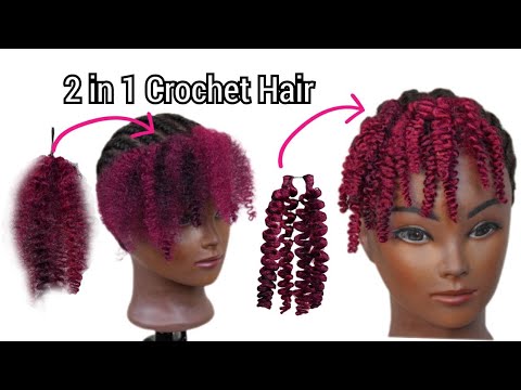 2 Ways To Use This Curly Crochet Hair #hairstylingideas