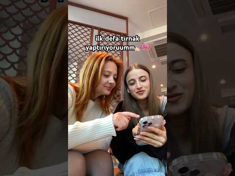 ilk defa tırnak yaptırıyorum💅🏻🎀 #shorts #tırnak