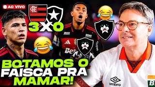 MENGÃO BOTOU O FAÍSCA PARA CHUPAR! FLAMENGO 3  X 0  BOTAFOGO - TRANSMISSÃO AO VIVO📱