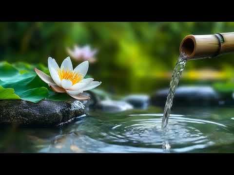 Piano suave y agradables sonidos de agua: música instrumental relajante sin publicidad