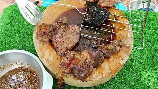 เนื้อย่างติดมัน+ผ้าเบรคย่าง เชฟเอียง