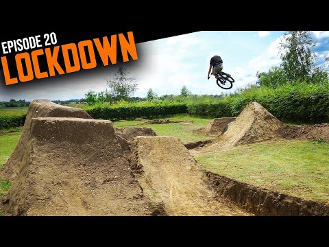 BUILDING AND RIDING HUGE CHANGES & GUESTS TRY THE BACKYARD DIRT JUMPS!! LOCKDOWN XXL EP20
