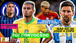 🚨 "NÃO SEI SE JOGO A COPA" MESSI l VLAHOVIC NA INTER l ANDREAS CONVOCADO l ESPANHA FAVORITA NA COPA?