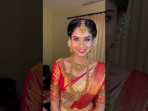 Hindu traditional bride 🦋 എന്ത് ഭംഗിയ 😍 #makeup #bridalmakeupcochin #makeupartist #ownvice #reels
