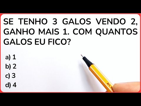 🔥3 QUESTÕES DE RACIOCÍNIO LÓGICO PARA DESTRAVAR SEU CÉREBRO