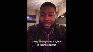Khalid singing “Please Please Please” by Sabrina Carpenter #khalid  #cover #sabrinacarpenter