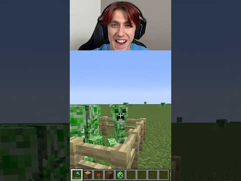 Guess which sound was real? ๐ #minecraft