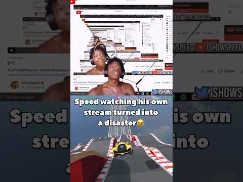 IShowSpeed watched his own stream and this happened🤣 #ishowspeed #speed #ishowspeedshorts
