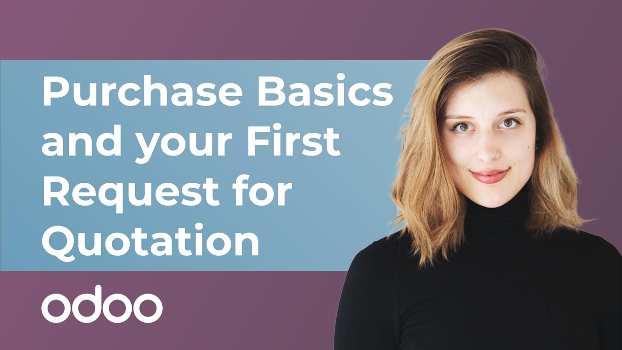Purchase Basics and Your First Request for Quotation | Odoo Purchase | 1/21/2020

Learn everything you need to grow your business with Odoo, the best management software to run a company at ...