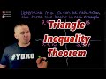 Exploring Triangle Inequality Theorem Applications