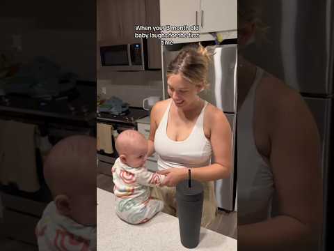 Our baby LAUGHED for the first time! #couple #couplegoals #relationship