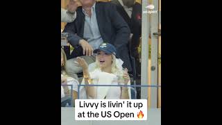 Livvy Dunne at the US Open 🙌🎾 (via @USOpen/TT)